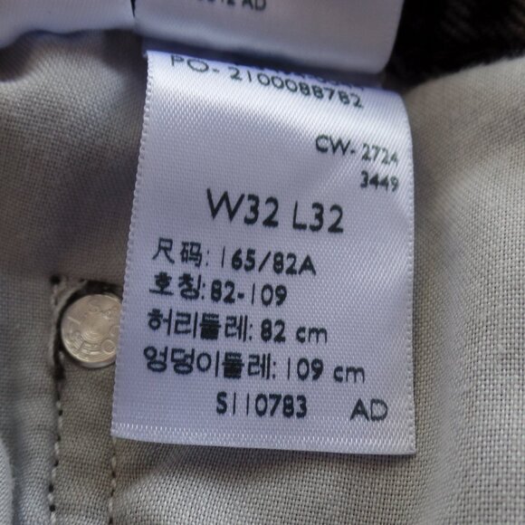 Levi’s® Jean BLACK TUXEDO STRIPE Urban Outfitters Wash Black 32" x 32" NWOT - Picture 10 of 10